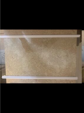 HAIER” White / Glass Refrigerator Shelf 15.25”L x 8.5”W. Used in mini fridge.